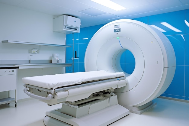 Foto máquina de resonancia magnética en el hospital ia generativa