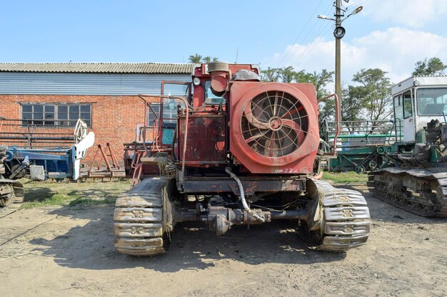 Foto máquinas agrícolas para la cosecha