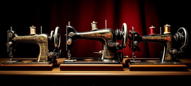 Foto máquinas de coser antiguas de chatterbox quilts