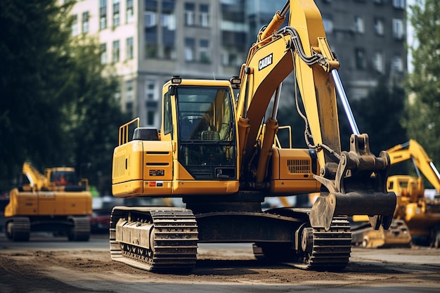 Máquinas de construção de estradas para a construção de auto-estradas