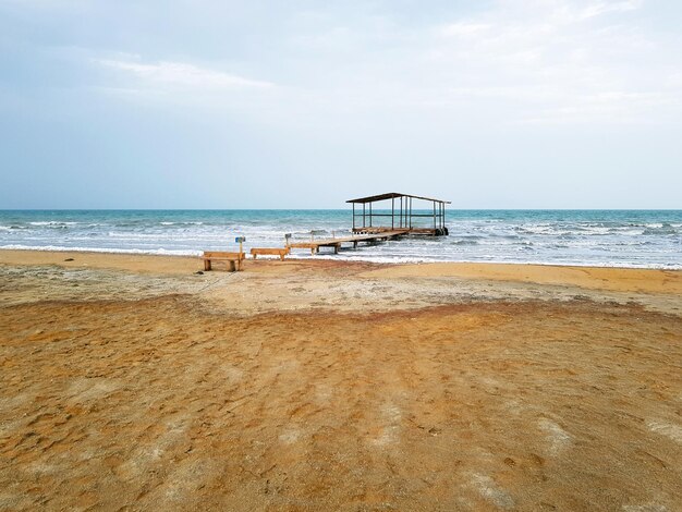 Foto el mar de aral en el día