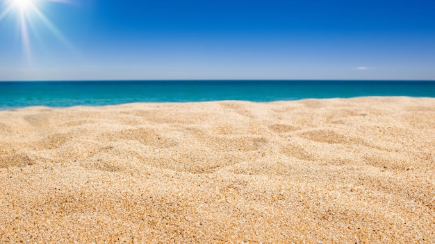 Foto mar y arena verano