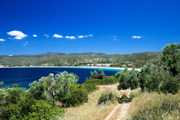 Mar azul en Grecia