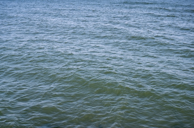 Mar Báltico con pequeñas olas en un día soleado