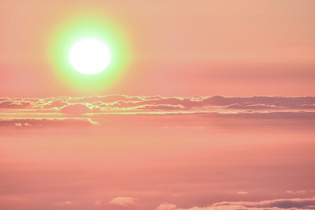 Mar de Nubes, Nuvem do Mar no Fenômeno das Altas Montanhas em Tenerife, Ilhas Canárias