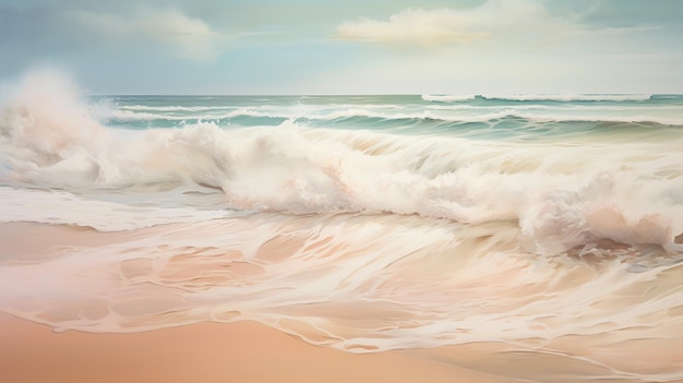 mar e areia na praia