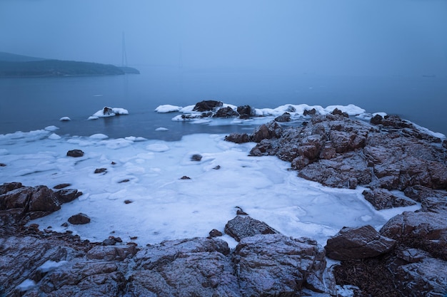 Mar e gelo do inverno