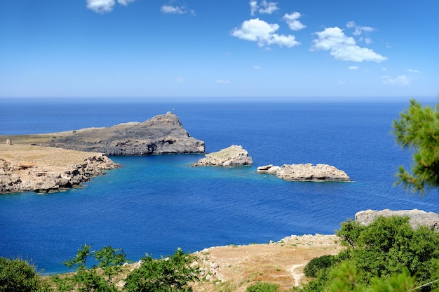 Mar e praia. Paisagem bonita