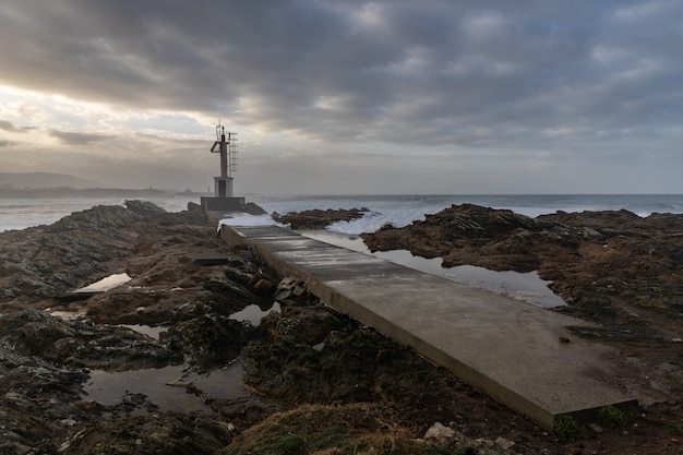 Mar enfurecido en la costa del Cantábrico