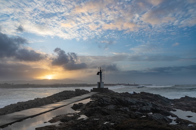 Mar enfurecido en la costa del Cantábrico