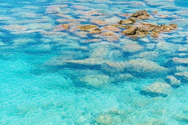 Mar Jónico en la costa oeste de Lefkada