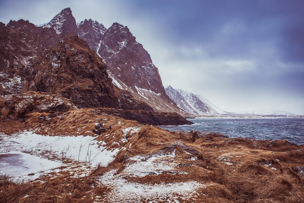 Mar de Noruega de invierno