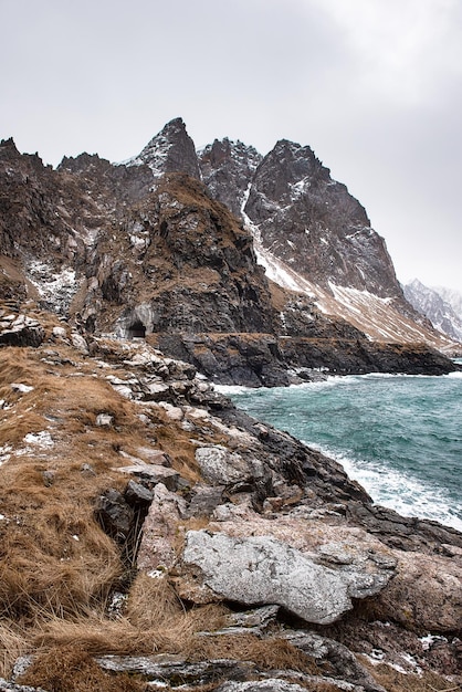 Mar de Noruega de invierno