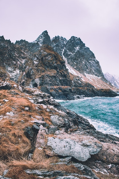 Mar de Noruega de invierno