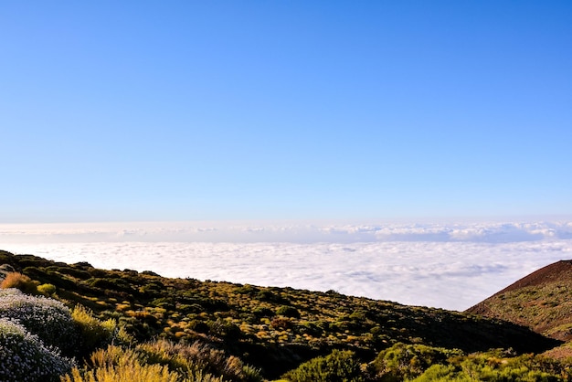 Mar de Nubes, mar de nubes en el fenómeno de alta montaña en Tenerife, Islas Canarias