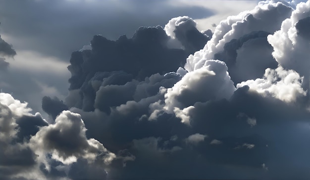 Mar y océano hermosos con la nube en el cielo azul