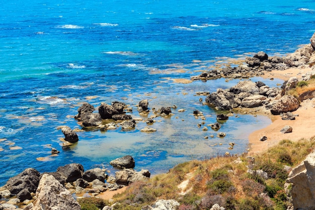 Mar playa cerca de Rocca di San Nicola Agrigento Sicilia Italia