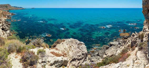 Mar playa cerca de Rocca di San Nicola Agrigento Sicilia Italia