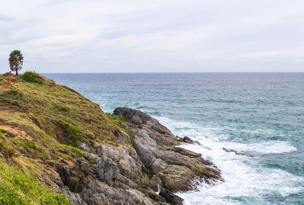 Mar scape de promthep cape phuket tailândia