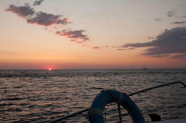 Mar visto desde el barco