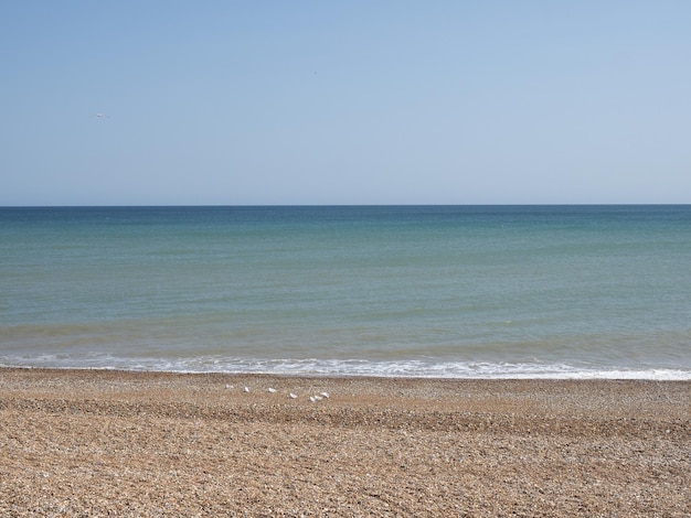 El mar visto desde la playa