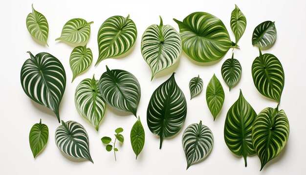 Maranta aislado fondo blanco