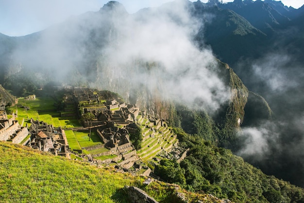 Maravilha do Mundo Machu Picchu no Peru