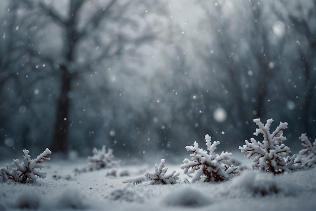 Las maravillas borrosas del invierno la Navidad el fondo nevado
