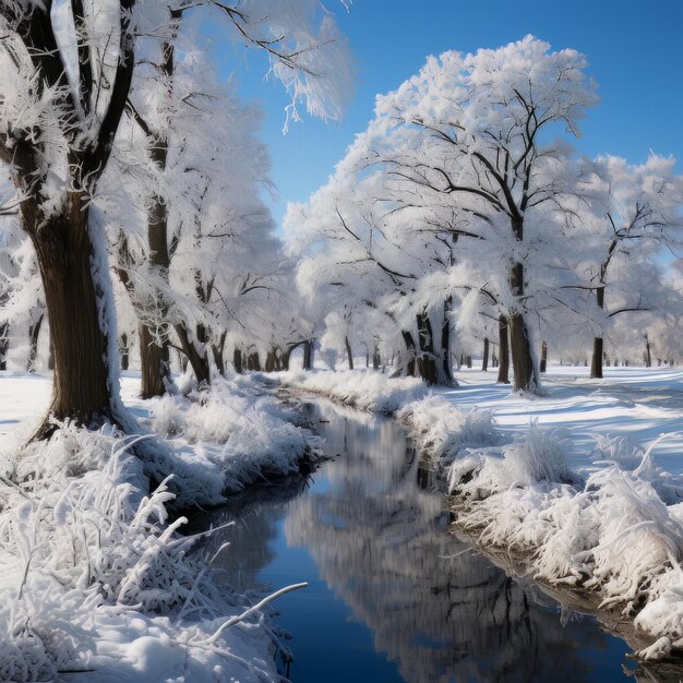 Las maravillas del invierno El paisaje del invierno Foto