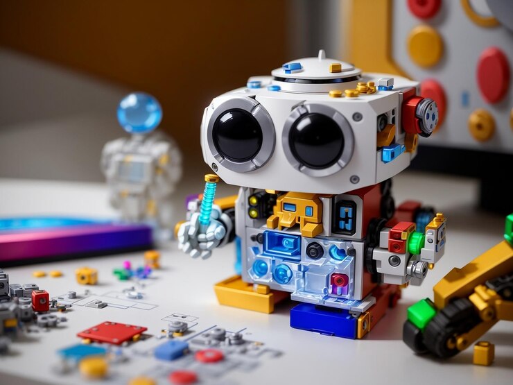 Foto maravillas en miniatura a tiny robot039s grandes aventuras