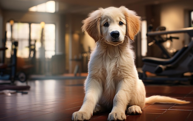 La maravillosa y adorable animación da vida a un lindo y gracioso cachorro de golden retriever en una encantadora aventura de dibujos animados llena de bromas lúdicas y momentos conmovedores