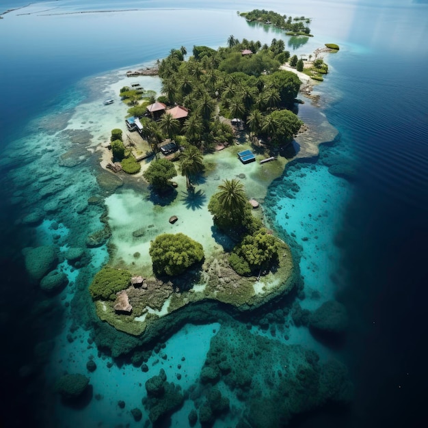 Foto maravillosas islas tropicales