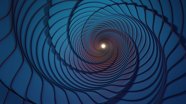 maravilloso abstracto colorido remolino proporción de oro fondo estallido de estrellas onda dinámica 3d renderización mal
