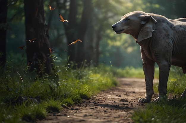 Foto maravilloso paseo por la vida silvestre abraza el día de la tierra y aprecia las maravillas de la naturaleza en un adviento de la vida silvestre