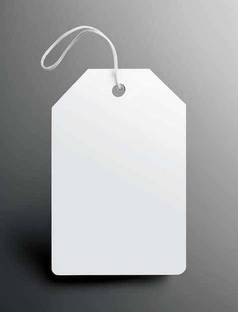 Foto marca branca em branco em uma maquete de fundo branco