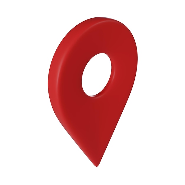 Marca de localização vermelha gps pino vermelho