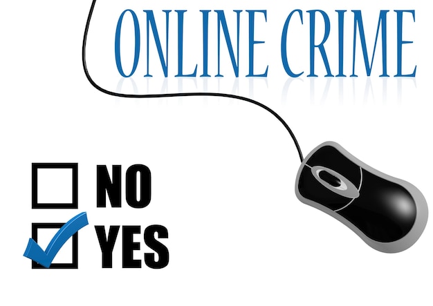 Marca de verificação de crime online