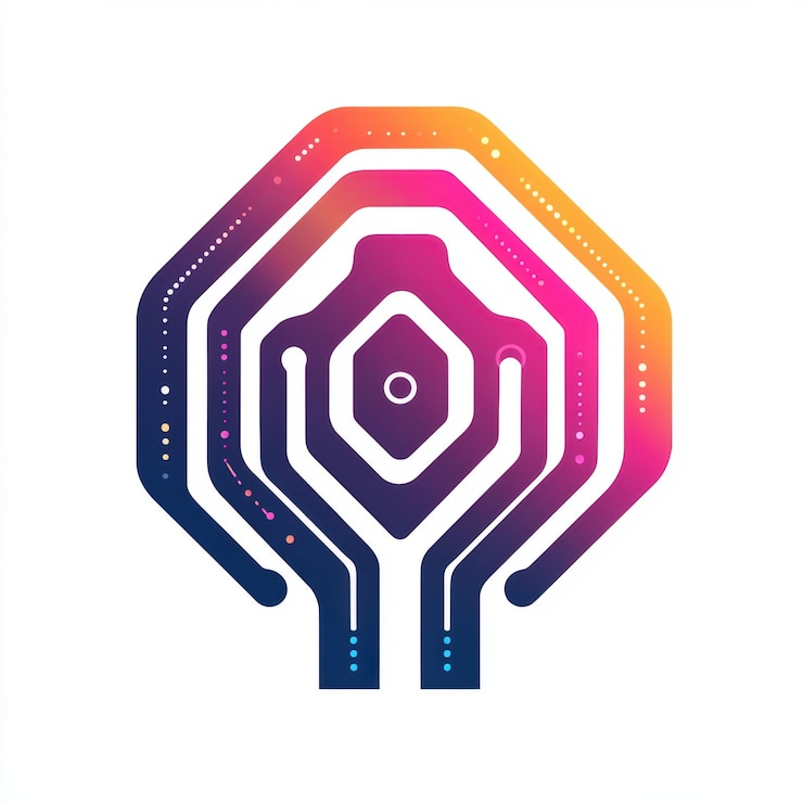 Foto marca dinámica para los conceptos de logotipo de inteligencia artificial