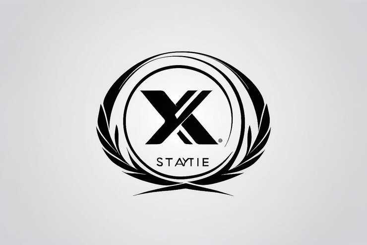 Foto marca de identidad corporativa x plantilla de diseño vectorial de logotipo