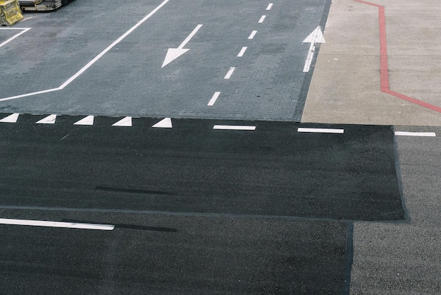 Marcações de pista no aeroporto