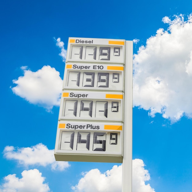 Marcador de gasolineras con precios