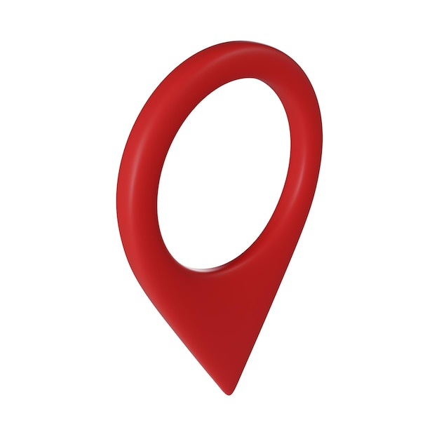 Marcador vermelho do mapa Localização do pino vermelho