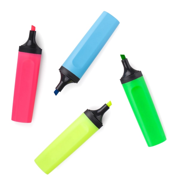 Marcadores multicolores