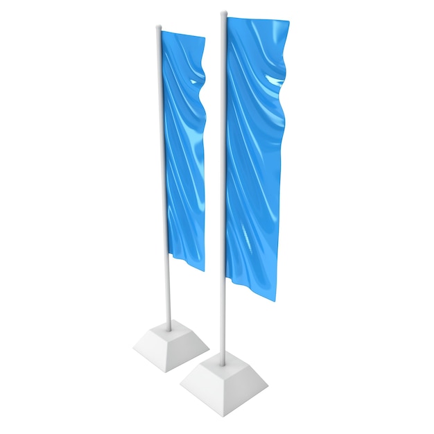 Foto marcar blue expo banner stand modelo 3d