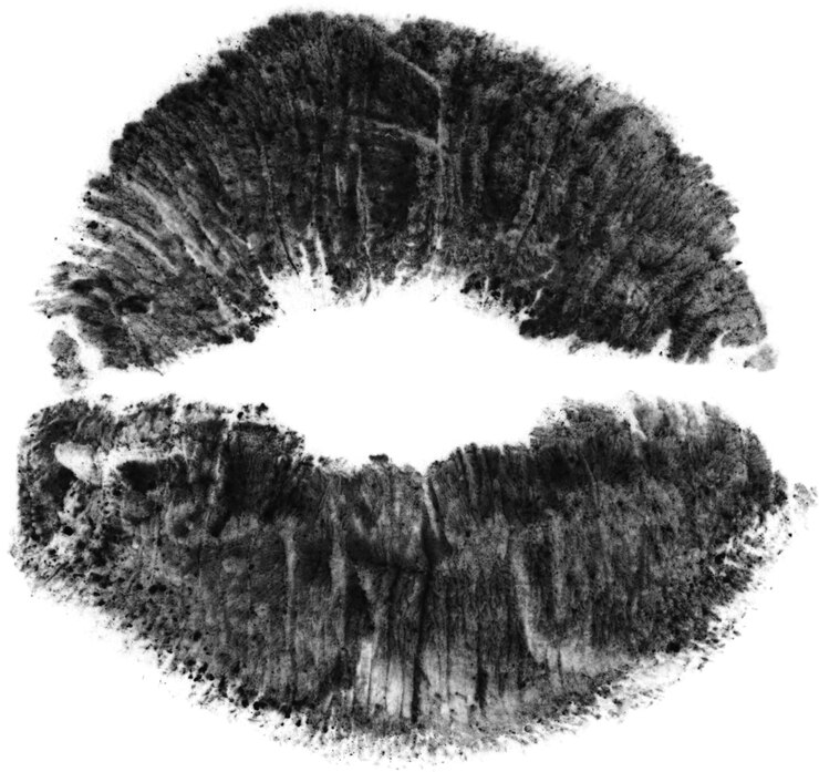 Foto marcas borrosas en los labios