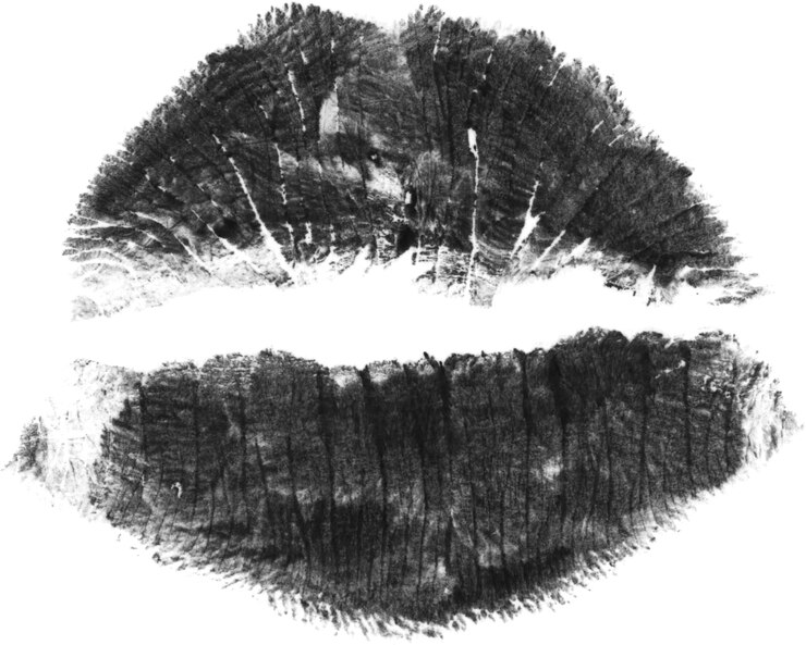 Foto marcas en negrita en los labios