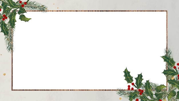 Marco de borde de diseño navideño Png fondo transparente
