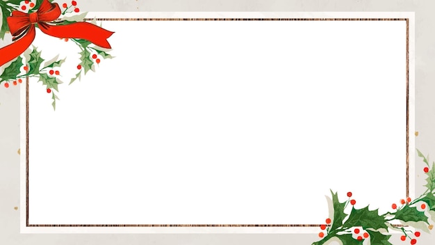 Marco de borde de diseño navideño Png fondo transparente