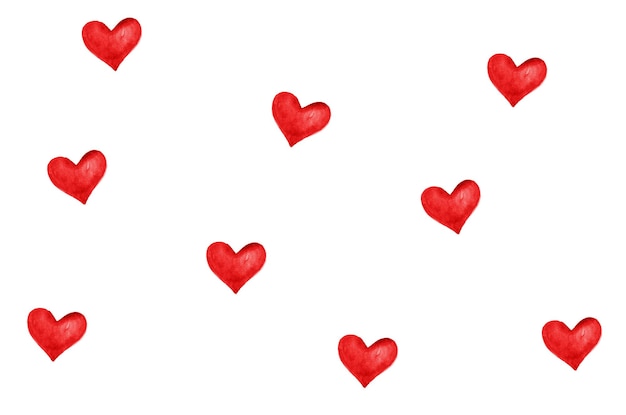 Marco de corazones rojos para el Día de San Valentín