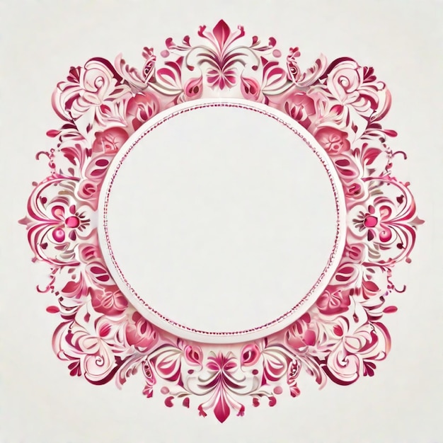 Foto marco decorativo vectorial elemento elegante para la plantilla de diseño lugar para el texto borde floral